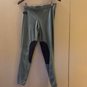Irideon Issential Green Riding Pants with Knee Patches Small